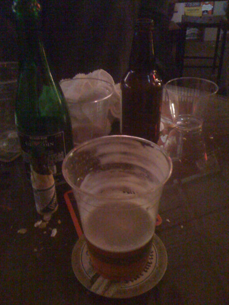 My last beer at Ol Factory Cafe