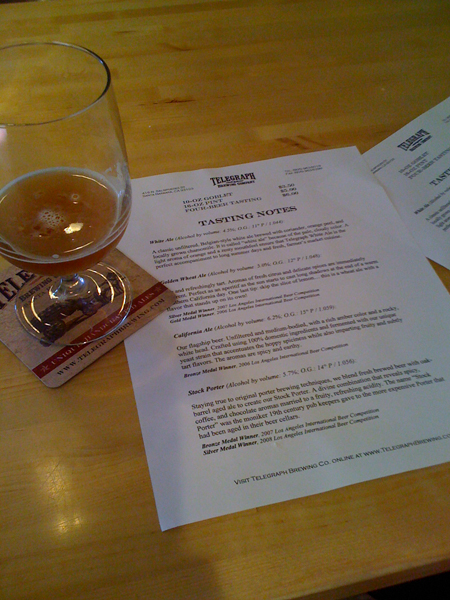 Tasters at Telegraph Brewing