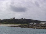 The first of the three Aran Islands. Once we reached here, the seas calmed because we were sheltered from the open ocean.