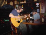 A traditional Irish music session at the Hemingford Arms with Leeson, from the punk band Neck.
