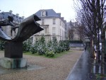 One of many Christmas tree displays in Paris.