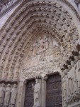Notre Dame arch over doorway