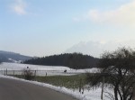 The Bavarian Alps rise majestically...