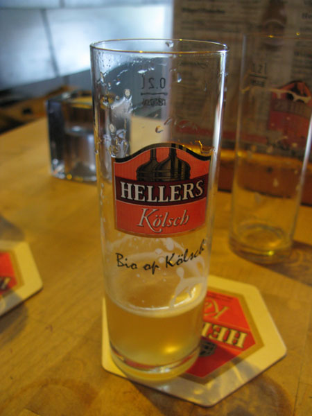 Hellers Wiess, an unfiltered version of their Kölsch