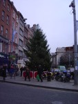 The christmas tree at the head of Grafton St. right in front of the "tart with the cart".