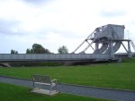 'Pegasus' Bridge where glider-borne troops of the British 6th Airborne captured a key bridge over the Orne canal. Made famous in the movie "The Longest Day"