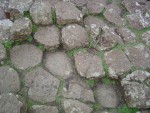 MacCool began tearing large chunks from the cliffs and pushing them into the ocean bed, building a sturdy causeway between Northern Ireland and Scotland. 