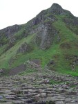 When the lava flowed into the sea, it cooled quickly, crystallizing into the polygonal patterns.