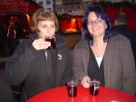 Enjoying a nice hot glass of Obstwein