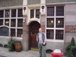 Out front of the Black Friar