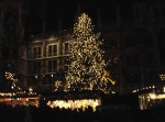 Munich - The Christmas tree in the Marienplatz